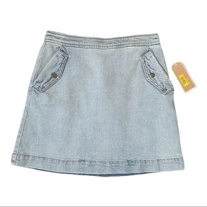Copper Key light Jean skirt NWT